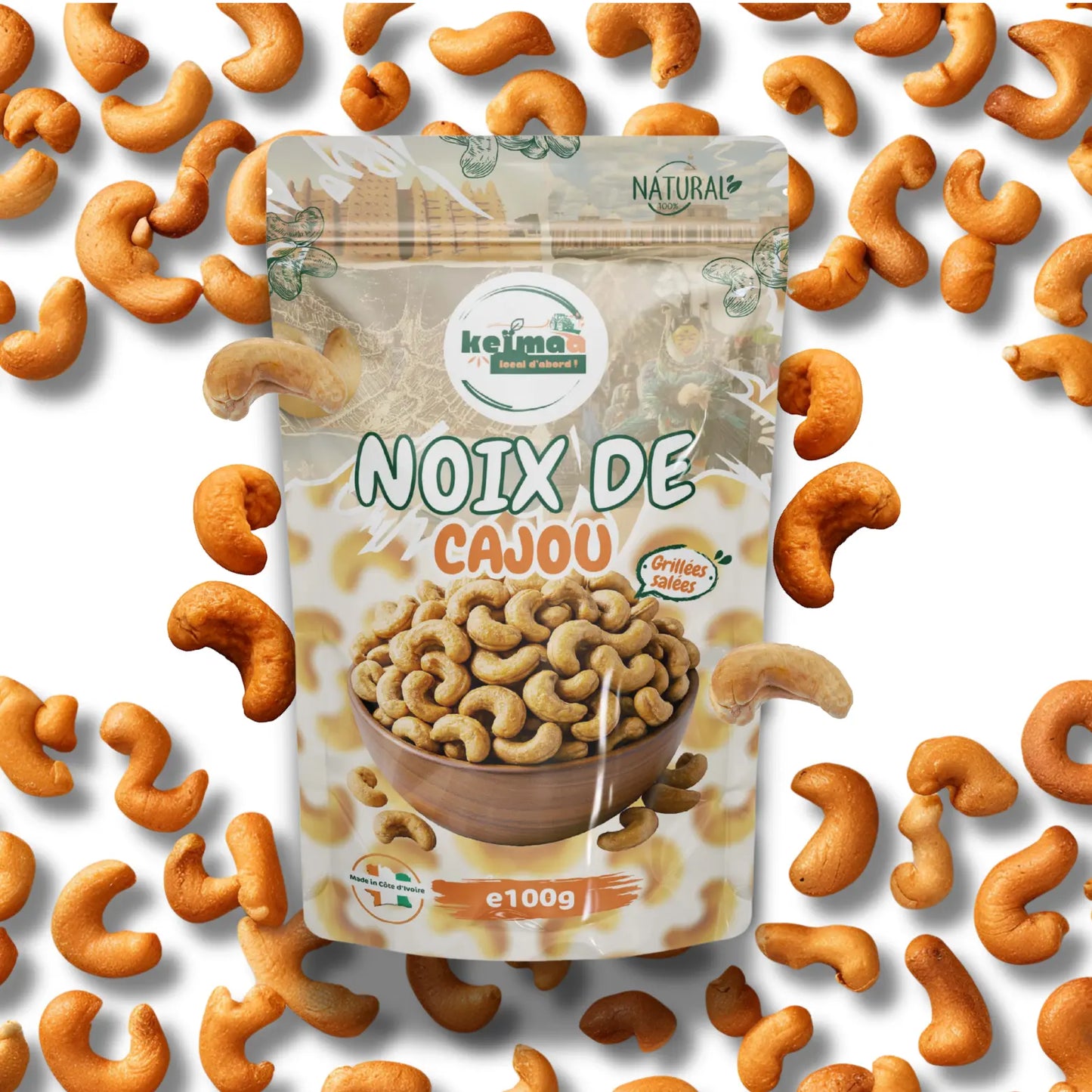 NOIX DE CAJOU GRILLÉE SALÉE KEÏMAA